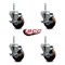 Service Caster 35 Inch High Temp Glass Filled Nylon 34 Inch Threaded Stem Caster Set with Brake SCC-TS20S3514-GFNSHT-TLB-34212-4 - alternate 4
